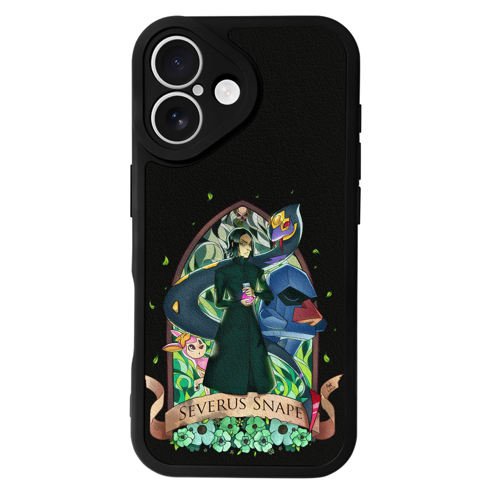 （画像用） Harry Potter ハリー・ポッターシリーズ 【iPhone 16シリーズ対応】シリコンスマホケース（レザー調） 材質：シリコン